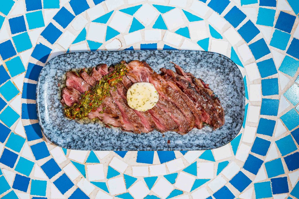 RibEye Steak from the Aragma meat section. Melt in your mouth.